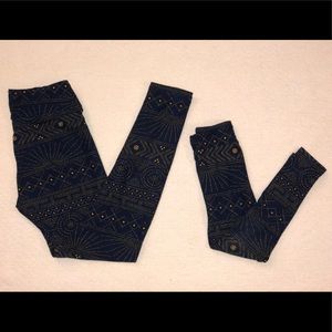LuLaRoe Vintage Mommy/Me Legging Set OS & S/M